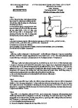 Bộ đề thi học sinh giỏi các tỉnh môn Hóa học Lớp 12